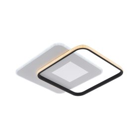   LED mennyezeti lámpa CCT 60w fehér+fekete szabályozható + távirányító, dimmelhető, 4800 lm, Optonica, 19010