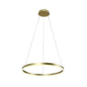   LED függesztett lámpa 22w szatén arany, 3000K, meleg fehér, 1760 lm, Optonica, 19033