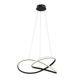   LED függesztett lámpa 30w homokfekete, 3000K, meleg fehér, 2400 lm, Optonica, 19042