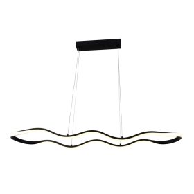   LED függesztett lámpa 24w homokfekete, 3000K, meleg fehér, 1920 lm, Optonica, 19045