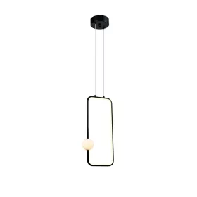   LED függesztett lámpa 15w homokfekete, 3000K, meleg fehér, 1200 lm, Optonica, 19048