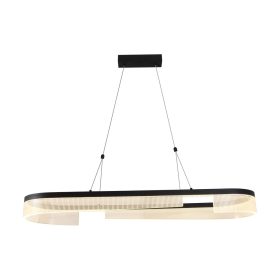   LED függesztett lámpa 30w homokfekete, 3000K, meleg fehér, 2400 lm, Optonica, 19052