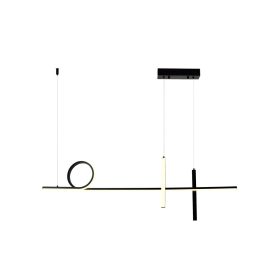   LED függesztett lámpa 24w fekete/fehér, 3000K, meleg fehér, 1920 lm, Optonica, 19064