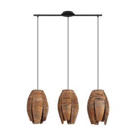   EGLO , 43295 , MONGU 1 , f&uuml;ggeszt&eacute;k , E27 , 3X40W , IP20 , barna