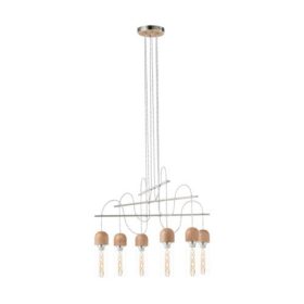   EGLO , 96946 , ZACHARO 1 , f&uuml;ggeszt&eacute;k , E27 , 6X4W , IP20 , barna, &aacute;tl&aacute;tsz&oacute;