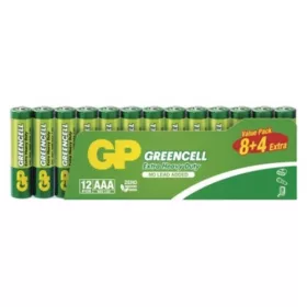 GP Greencell elem AAA 12db/fólia, 1,5V, B1210F