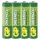 GP Greencell elem AAA 4db/fólia, 1,5V, B12104