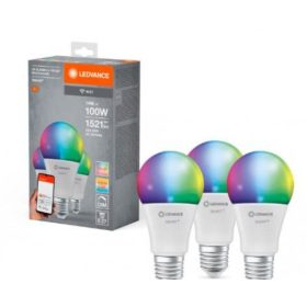   LED lámpa , égő , 3 x E27 , 3 x 14W , RGBW , CCT , dimmelhető , LEDVANCE Smart+ WIFI