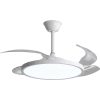 LED mennyezeti ventilátor 36w/3CCT fehér slim + távirányító, dimmelhető, 2880 lm, Optonica, 19104