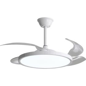   LED mennyezeti ventilátor 36w/3CCT fehér slim + távirányító, dimmelhető, 2880 lm, Optonica, 19104