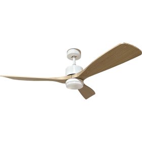   LED ventilátor mennyezeti 18w/3CCT fehér fa + távirányító, 1440 lm, Optonica, 19108