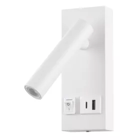   LED szekrényvilágítás 2w ki/be kapcsolóval + usb-vel, fehér, 3000K, meleg fehér, 140 lm, Optonica, 7591