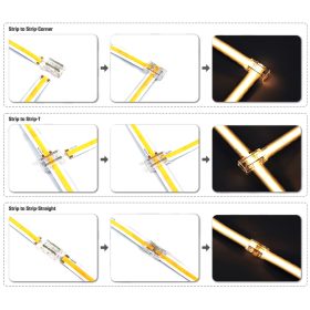   Gyorscsatlakozó , 10 mm-es DOTLESS COB LED szalaghoz , 9in1 ,  IP20/IP65 , MULTI SNAP