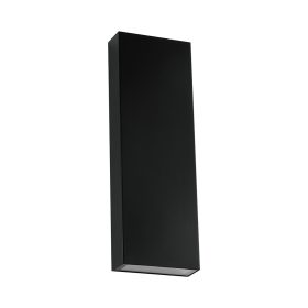   LED fali lámpa kétirányú téglalap alakú IP65, 8w, 4000K, természetes fehér, 1120lm, 295°, fekete, CRI>80, V-TAC, 23760