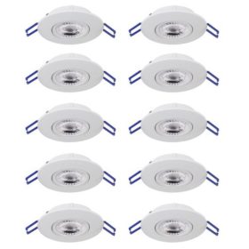   EGLO , 75863 , ZUJAR , s&uuml;llyesztett l&aacute;mpa , 3000 K , LED , 10X3,4W , IP20 , &aacute;tl&aacute;tsz&oacute;