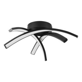   LED lámpa , mennyezeti , 11W , fekete , meleg fehér , műanyag , EGLO , ECO RANGE , DESTRO-E , 74077