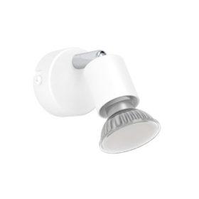   LED lámpatest , fali , spot , 1 x GU10 foglalat , fehér , króm , ECO RANGE ,STECCI-E , 74003