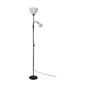   LED lámpatest , állólámpa , 1 x E14 foglalat , 1 x E27 foglalat , fekete , ECO RANGE ,MONTANINI-E , 74045