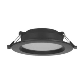   LED panel , süllyesztett , 6W , kerek , fekete , 11.7 cm , természetes fehér , műanyag , EGLO , ECO RANGE , IDUN-E , 74161