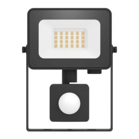   LED reflektor , 20W , természetes fehér , fekete , alumínium , üveg , mozgásérzékelős ,  IP44 , EGLO , ECO RANGE , RISACCA-E , 74015