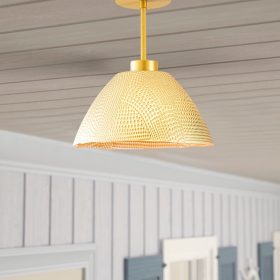   Elegáns arany csillár, fém test, 30 cm átmérő, 32 cm magasság | E27 aljzat, max 40W | Stílusos nosztalgikus dizájn, tökéletes az elbűvölő otthoni dekorációhoz | IP20 besorolású, ideális nappaliba és étkezőbe