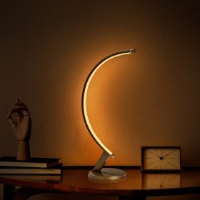   Elegáns arany asztali lámpa, fém ház, 47 cm magas, 13 cm alaplap | 12W-os LED-aljzat, 3000K meleg fény | Tökéletes modern lakberendezéshez, stílusos és funkcionális világítási megoldáshoz