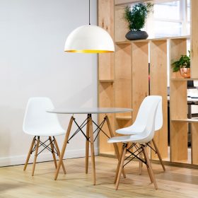   Skandináv csillár, fehér fém test, 50 x 50 cm, magasság 121 cm, 90 cm kábel, E27 aljzat max 40 W, elegáns és modern dizájn otthoni dekorációhoz, IP20 besorolás, tökéletes nappaliba és étkezőbe