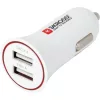 SKROSS USB töltő, autós, szivargyújtó (2x USB-A, 1A/2,4A)