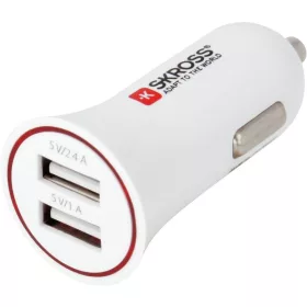   SKROSS USB töltő, autós, szivargyújtó (2x USB-A, 1A/2,4A)
