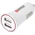 SKROSS USB töltő, autós, szivargyújtó (2x USB-A, 1A/2,4A)