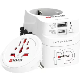   SKROSS PRO Light világutazó hálózati csatlakozó (USB-C,USB-A), PD, 45W + USB-C kábel
