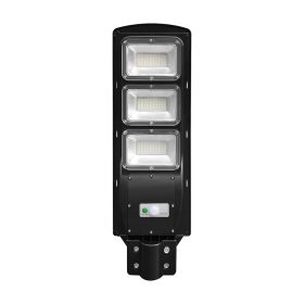   Szolár LED utcai lámpa, 6000K, hideg fehér, 1200lm, 120°, fekete, IP65, V-TAC, 95534